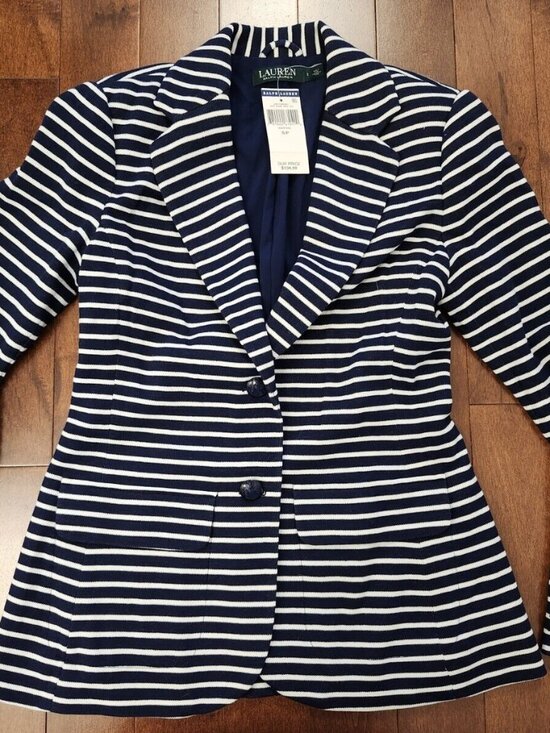 Ralph Lauren women's striped blazer in size small - Picture 1 of 9